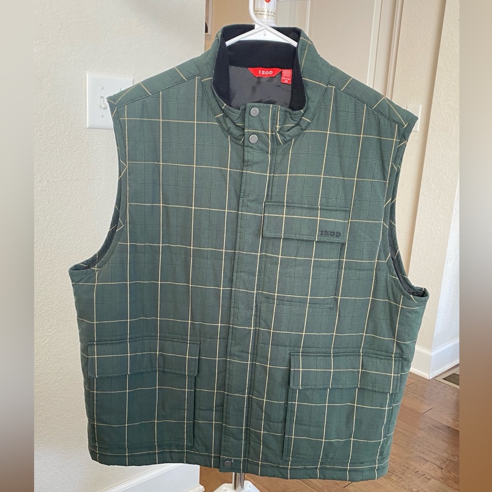 Mens XXL IZOD Green Vest
